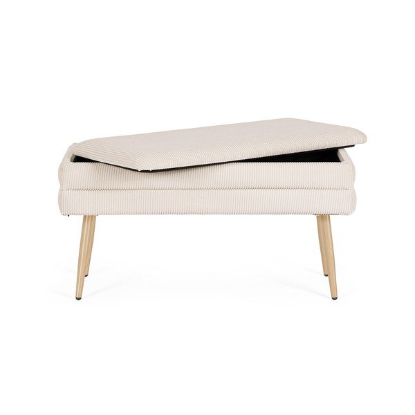 Bijela podstavljena klupa Olga – Bizzotto-image-3