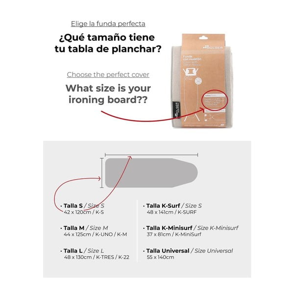Navlaka za dasku za glačanje 141x48 cm K-Surf – Rolser-image-3
