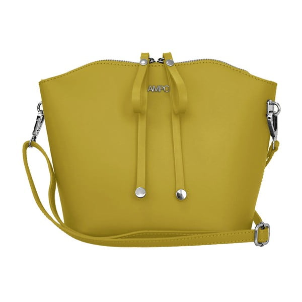 Žuta kožna torbica Lampoo Kalina