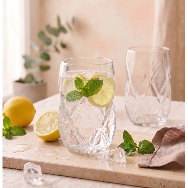 Čaše u setu od borosilikatnog stakla 6 kom 400 ml Geo – Vialli Design-image-3