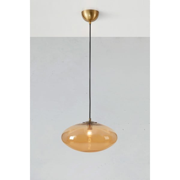 Oker žuta visilica sa staklenim sjenilom ø 38 cm Locus - Markslöjd-image-3