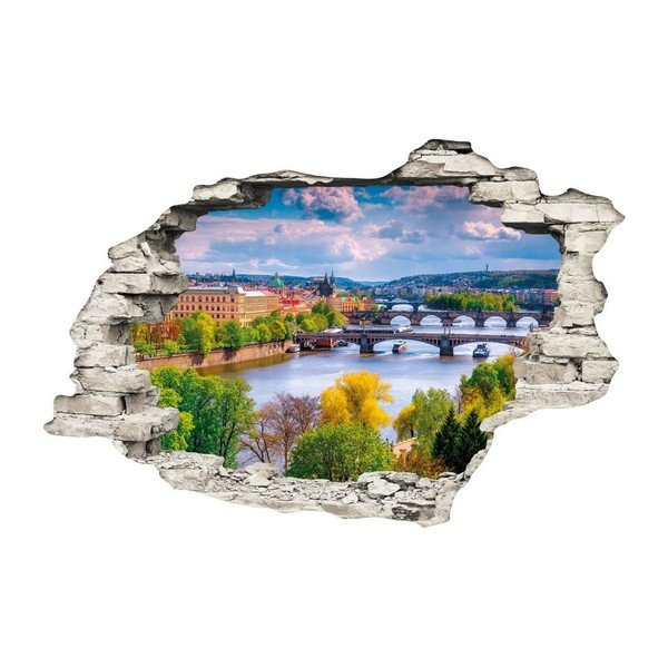 3D zidna naljepnica Ambiance Prague Spring, 90 x 60 cm-image-2