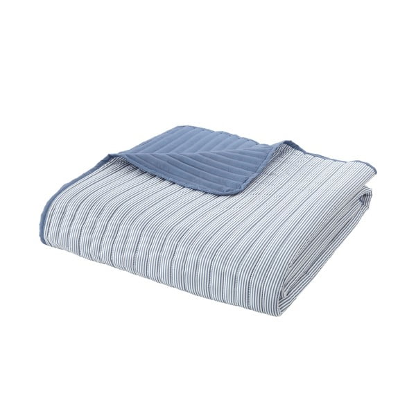 Plavi prošiven prekrivač 220x230 cm Stripe – Catherine Lansfield