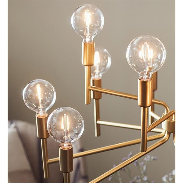 Viseća lampa s dvanaest krakova u zlatnoj boji Markslöjd Regent-image-2