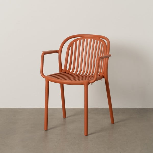 Plastična blagovaonska stolica boja terakote Alia – Ixia-image-1