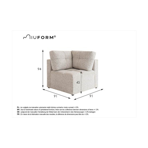Bež modularna sjedeća garnitura Lulu – Miuform-image-4