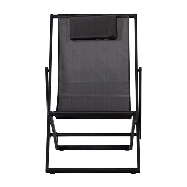 Crna metalna sklopiva vrtna ležaljka Esper – Exotan-image-3