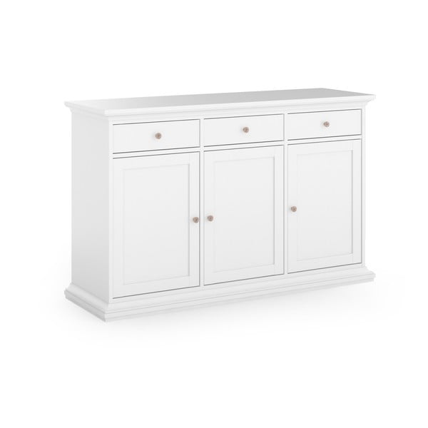 Bijela niska komoda 144x92 cm Paris – Tvilum-image-4