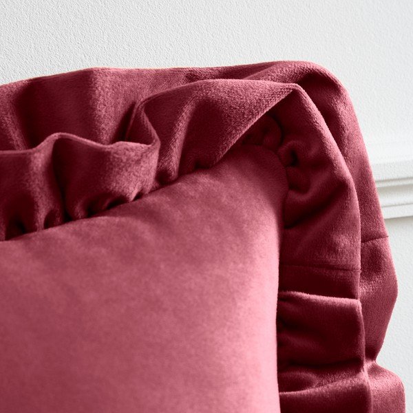 Ukrasni jastuk od samta 43x43 cm Velvet Double Frill – Catherine Lansfield-image-2