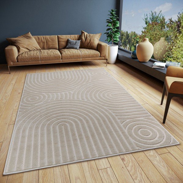 Krem tepih 57x90 cm Iconic Wave – Hanse Home-image-1