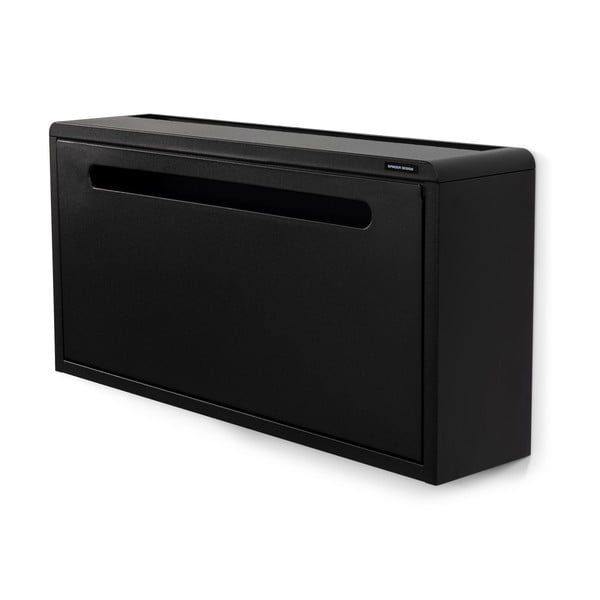 Crni metalni preklopni/viseći ormarić za cipele 76x38x18 cm Sportiva – Spinder Design