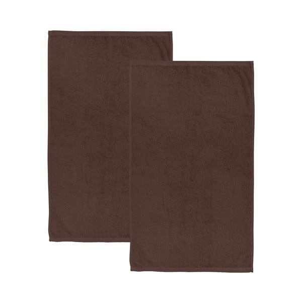 Smeđi brzosušeći/od frotira pamučni ručnici u setu 2 kom 90x140 cm Quick Dry – Catherine Lansfield