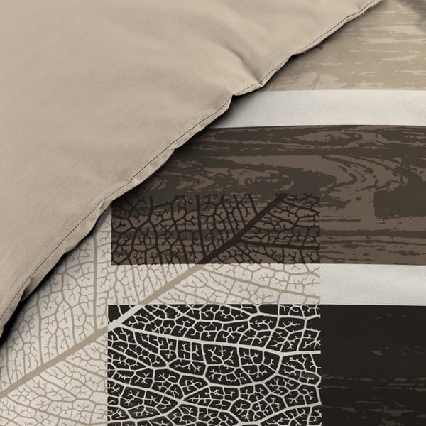 Smeđa pamučna posteljina za bračni krevet 200x200 cm So Natural – douceur d'intérieur-image-3