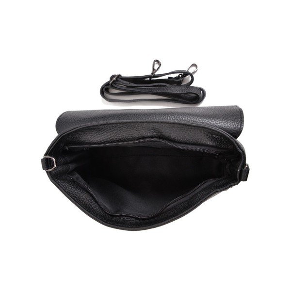 Crna kožna torba Mangotti Bags Baso-image-2