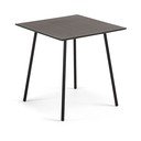 Crni stolić Kave Home Ulrich, 75 x 75 cm
