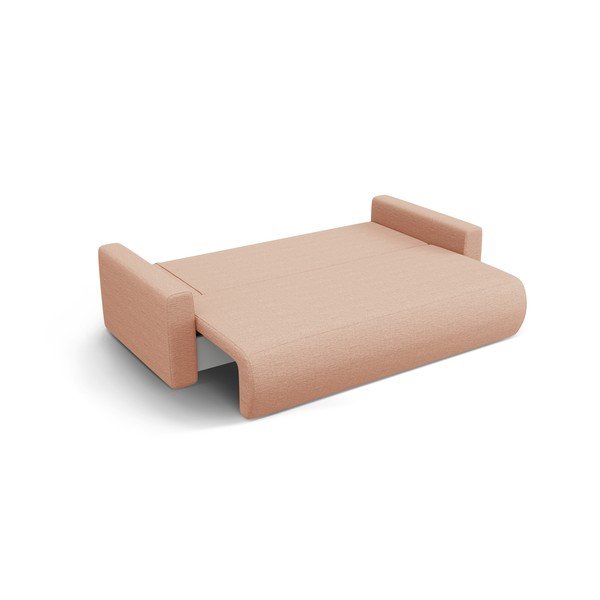 Ružičasta sklopiva/s prostorom za odlaganje sofa 238 cm Belfast – Cosmopolitan Design-image-2