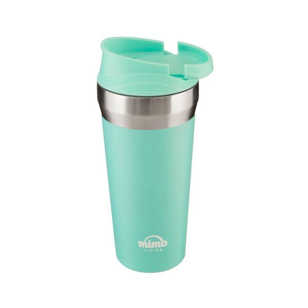 Tirkizna putna termo šalica od nehrđajućeg čelika Premier Housewares Mimo, 380 ml-image-1