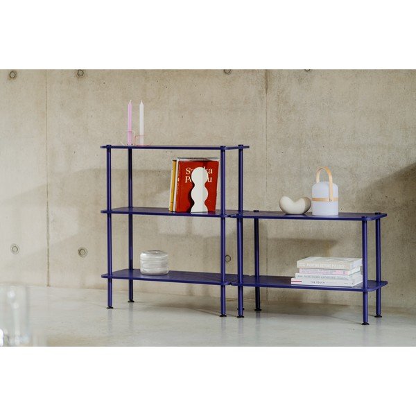 Plavi regal u dekoru hrasta 80x90,5x35 cm Teidi – noo.ma-image-4