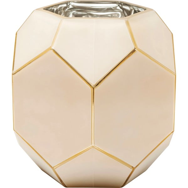 Svjetlo ružičasta staklena vaza Kare Design visina 22 cm