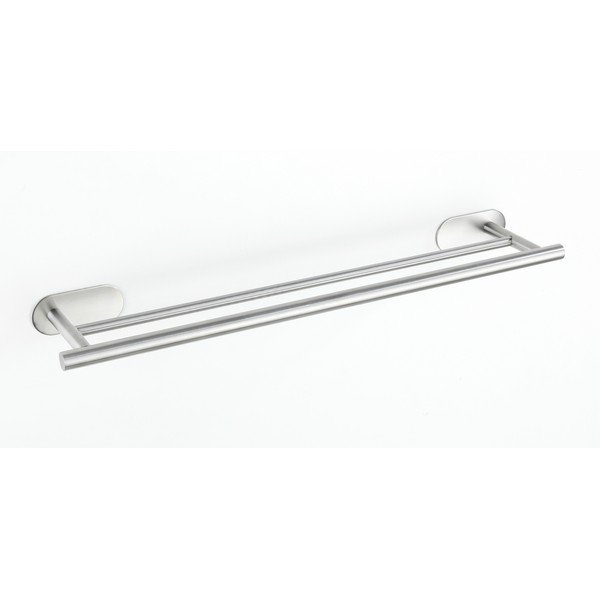 Samoljepljiv držač za ručnike od nehrđajućeg čelika u mat srebrnoj boji Orea Duo – Wenko-image-3