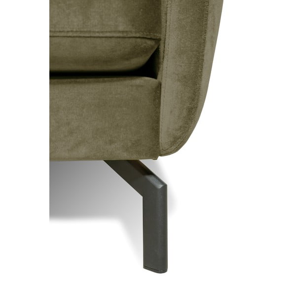 Zelena kutna garnitura s baršunastom površinom Scandic Magic, lijevi kut-image-4