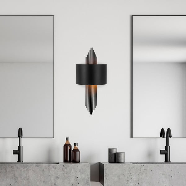 Crna zidna lampa Rayi – Opviq lights-image-2