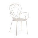 Bež metalna vrtna stolica Etienne – Bizzotto