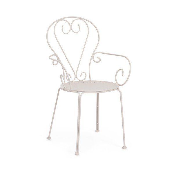 Bež metalna vrtna stolica Etienne – Bizzotto