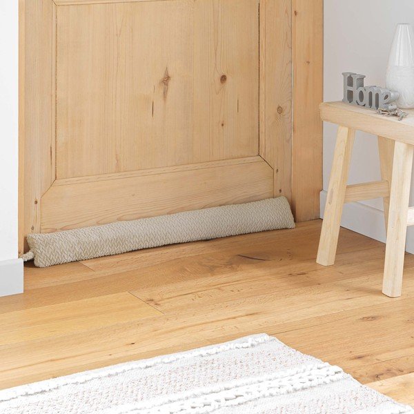 Bež zaštita za vrata od propuha 10x80 cm Flanela – douceur d'intérieur-image-1