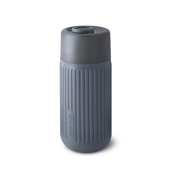 Tamno siva staklena putna šalica 340 ml – Black + Blum