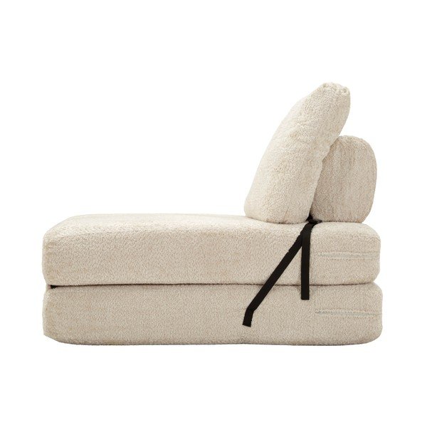 Bijela fotelja na rasklapanje od bouclé tkanine Faster – Mauro Ferretti-image-4