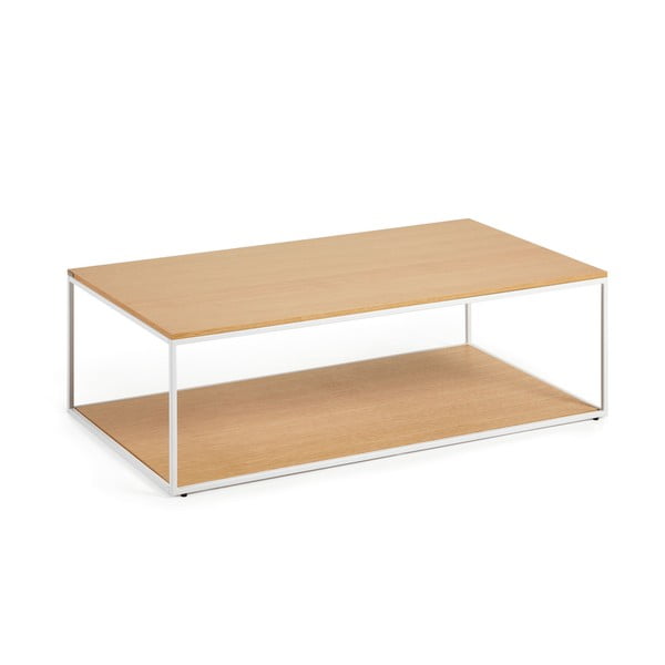 Stolić za kavu s pločom stola u dekoru hrasta u svijetloj prirodnoj boji 60x110 cm Yoana – Kave Home