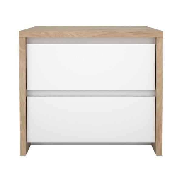 Bijeli/u prirodnoj boji noćni ormarić Next – Tvilum-image-3