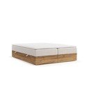 Bež/u prirodnoj boji boxspring krevet s prostorom za pohranu 180x200 cm Faro – Maison de Rêve