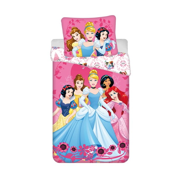 Pamučna dječja posteljina za krevet za jednu osobu 140x200 cm Princezny "Heart" – Jerry Fabrics