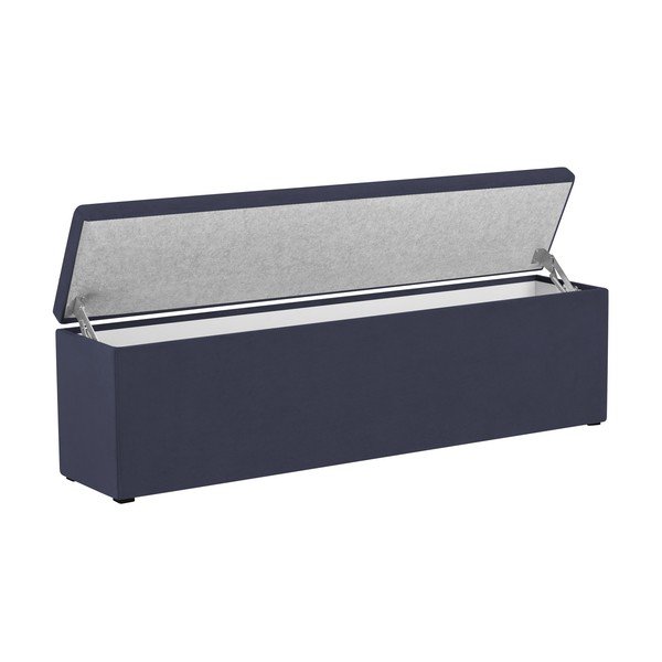 Tamnoplavi otoman s prostorom za odlaganje Cosmopolitan Design LA, 180 x 47 cm-image-2
