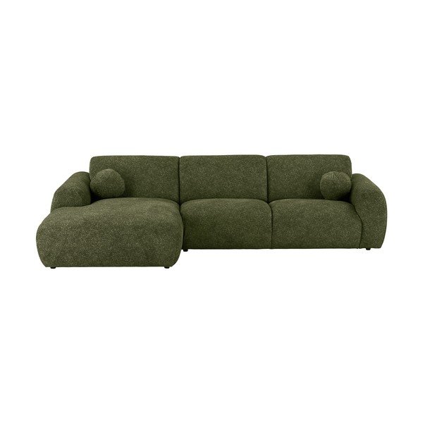 Zelena kutna garnitura (s lijevim kutom/s ležaljkom) Clyde – House Nordic