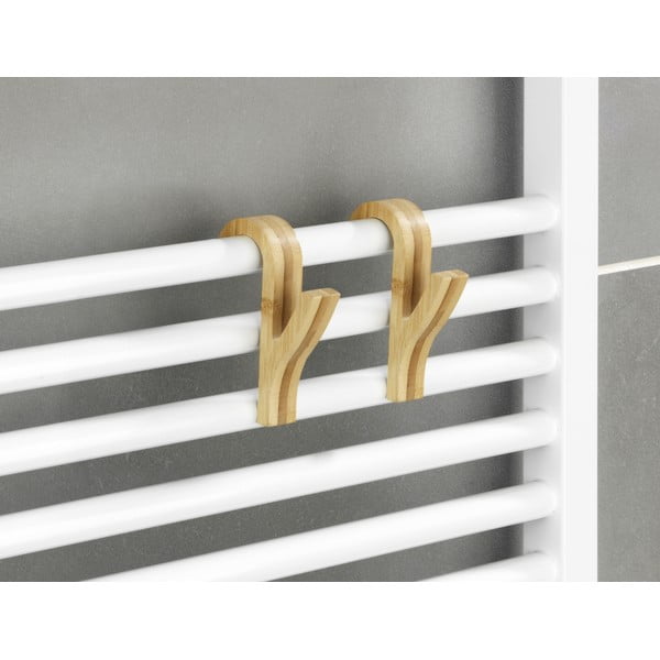 Viseće kuke u setu bambusove 2 kom u prirodnoj boji – Wenko-image-1
