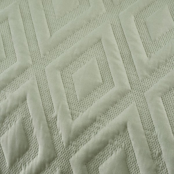 Zelena posteljina za krevet za jednu osobu 135x200 cm Jacob Geo – Catherine Lansfield-image-4