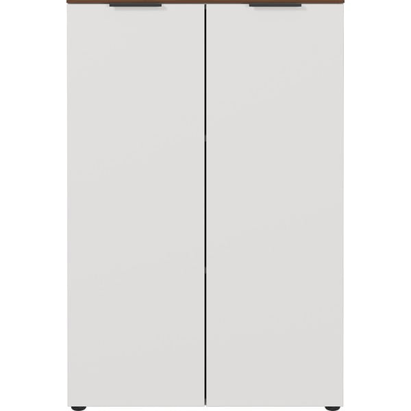 Sivo-bež ormar u dekoru oraha 81x120 cm Ancona - Germania