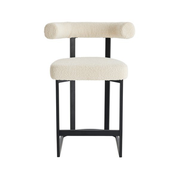Crno-bijela podstavljena barska stolica (visine sjedala 66 cm) Parie – Ellos Home-image-4