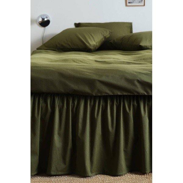 Kaki zeleni prekrivač od organskog pamuka 90x200 cm Zack – Jotex-image-1