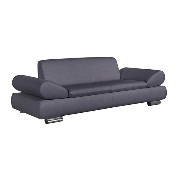 Siva sofa s podesivim naslonom za ruke Max Winzer Palm Bay, 221 cm