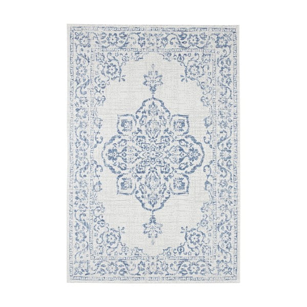 Plavo-krem vanjski tepih NORTHRUGS Tilos, 120 x 170 cm