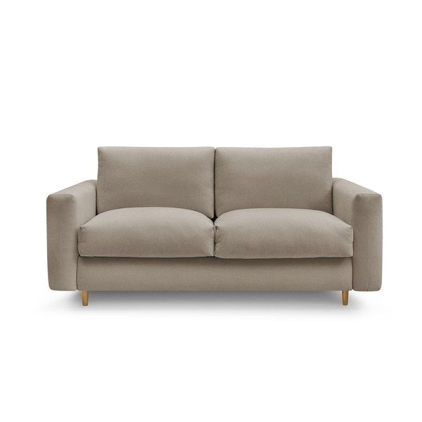 Smeđe-siva sofa za spavanje/sklopiva 220 cm Cocoone – Bobochic Paris