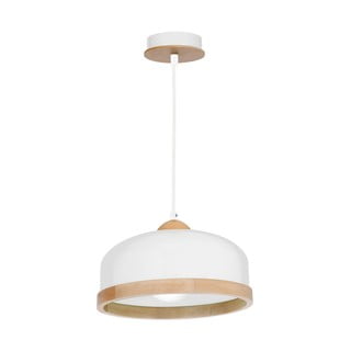 Bijela viseća svjetiljka s drvenim detaljima Homemania Studio Uno