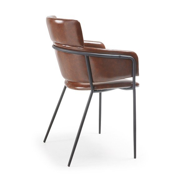 Set od 2 smeđe blagovaonske stolice La Forma Rhett-image-3