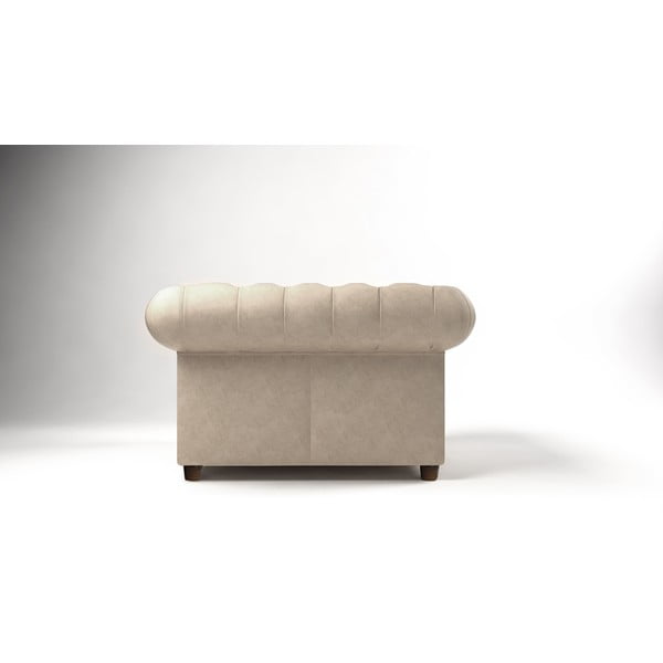 Fotelja od krem baršuna Cambridge - Ropez-image-2