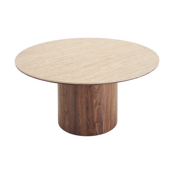 Okrugao blagovaonski stol s keramičkom daskom ø 140 cm Delphi – House Nordic-image-2