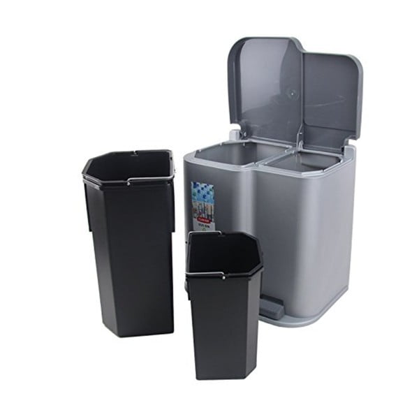 Siva kanta za smeće s pedalom Curver Duo, 21 l-image-2